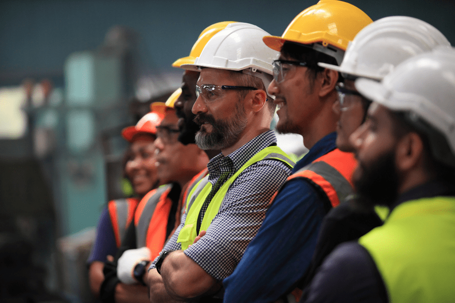 Image of construction workers representing group insurance benefits for personal lines coverage
